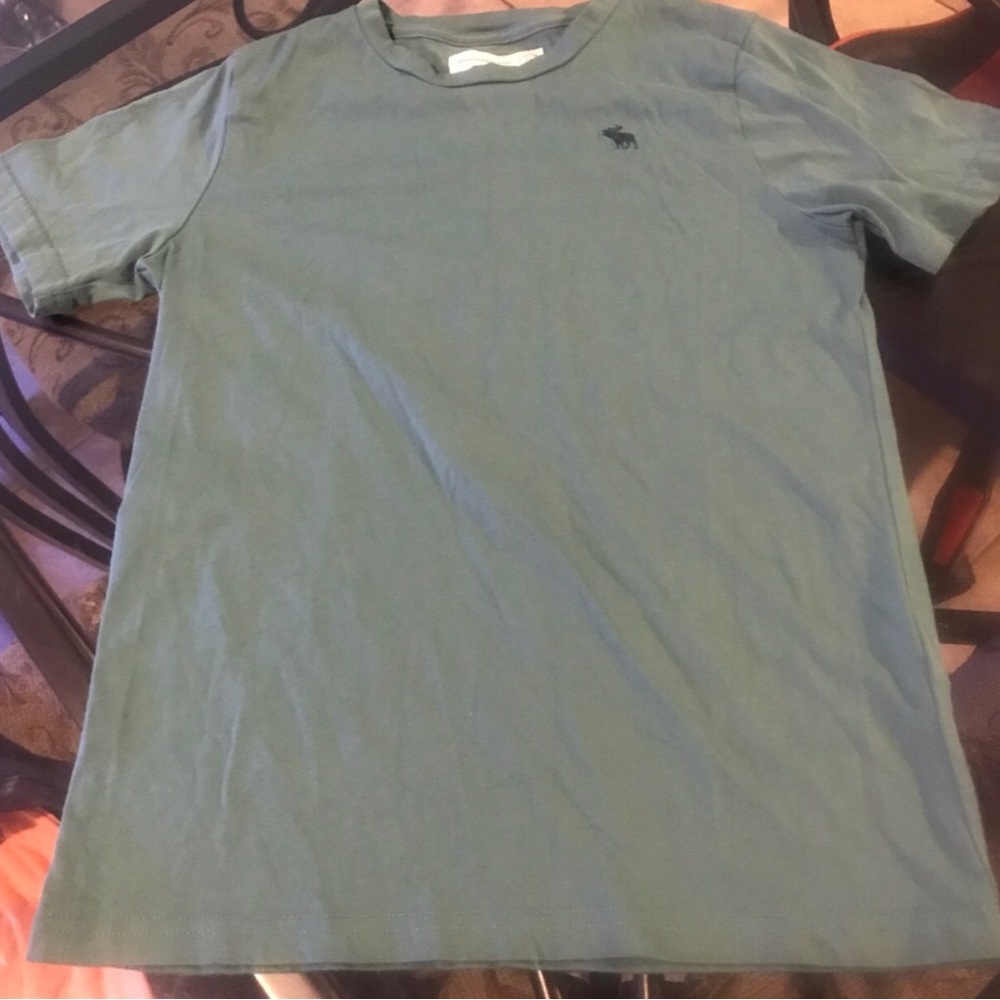 Abercrombie & Fitch Boys Short Sleeve Crew Tee - Sage Green Size 11/12
